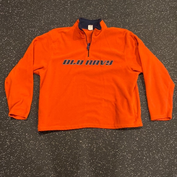 Old Navy Other - Mens XXL 90-2000’s  orange vintage old navy quarter zip fleece